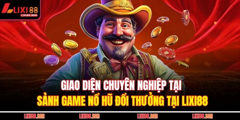 Giao diện chuyên nghiệp tại sảnh game nổ hũ đổi thưởng tại LIXI88