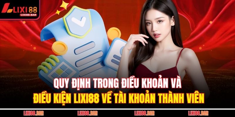 Điều Khoản Và Điều Kiện LIXI88 2 Quy định trong điều khoản và điều kiện LIXI88 về tài khoản thành viên